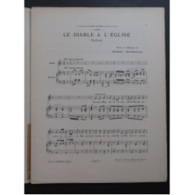 FRAGEROLLE Georges Le Diable à l'église Chant Piano ca1900