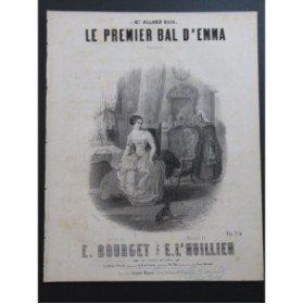 LHUILLIER Edmond Le Premier Bal d'Emma Chant Piano ca1850