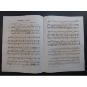 ABADIE Louis Charmante Fleur ! Chant Piano ca1850