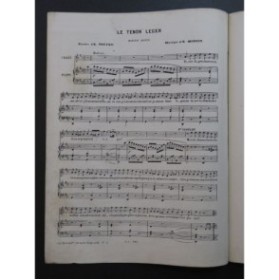 MONIOT Eugène Le Ténor Léger Chant Piano ca1870