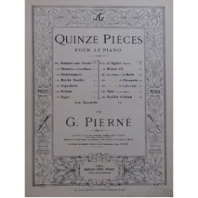 PIERNÉ Gabriel Cache-Cache Piano ca1885