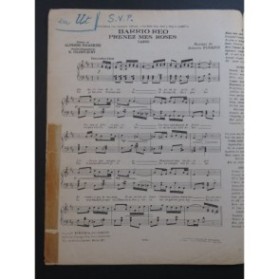 FUGAZOT Roberto Prenez Mes Roses Piano 1929
