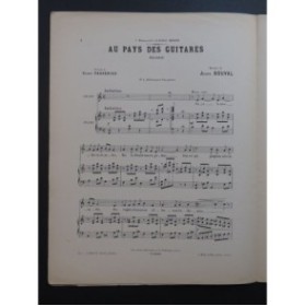 BOUVAL Jules Au Pays des Guitares Chant Piano ca1901