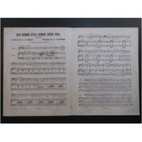 CLAPISSON Louis Qui Donne Vite, Donne deux Fois Chant Piano 1854
