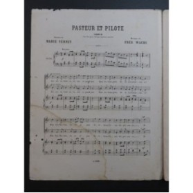 WACHS Frédéric Pasteur et Pilote Chant Piano ca1870