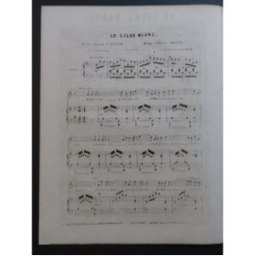 ARNAUD Étienne Le Lilas Blanc Chant Piano ca1850
