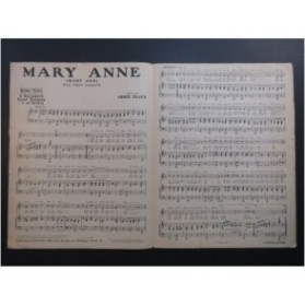 SILVER Abner Mary Anne Fox-Trot Chant et Piano 1928