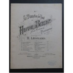 BERLIOZ Hector La Damnation de Faust No 8 Piano Violon ca1882