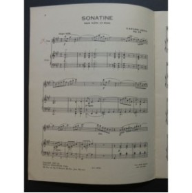 LAZARE-LÉVY Sonatine op 32 Flûte Piano 1955