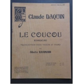 DAQUIN Claude Le Coucou Violon Piano