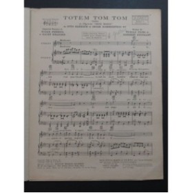 FRIML Rudolf STOTHART Herbert Totem Tom Tom Chant Piano 1927