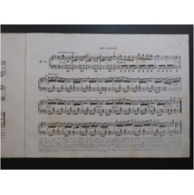 LEDUC Alphonse The Lancers Quadrille Piano Danse ca1853