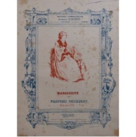 SCHUBERT Franz Marguerite Piano Chant ca1835