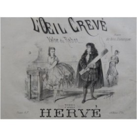 HERVÉ L'Oeil Crevé Valse du Rabot Piano ca1867