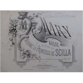 DE SCILLA Mary Piano XIXe siècle