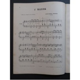 GODARD Benjamin Mazurk No 1 Piano ca1875