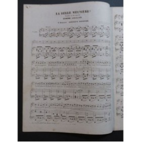 LHUILLIER Edmond La Belle Meunière Chant Piano ca1850