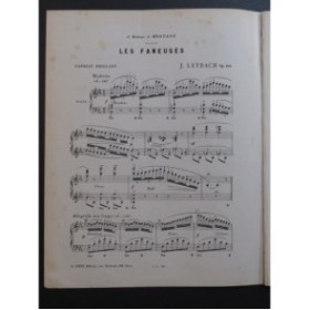LEYBACH J. Les Faneuses Piano XIXe siècle