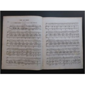 HENRION Paul Viv' Le Roi Chant Piano 1847