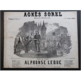 LEDUC Alphonse Agnès Sorel Piano ca1850