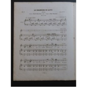 HENRION Paul La Chaumière de Ketty Chant Piano 1847