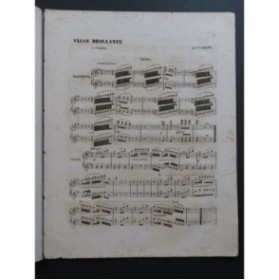 CLIMENT E. Valse Brillante Piano 4 Mains XIXe