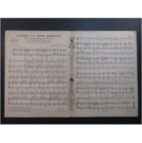 HEYMANN Werner R. Avoir un bon Copain Chant Piano 1930