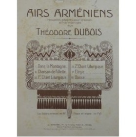 DUBOIS Théodore Élégie Piano Violon 1920