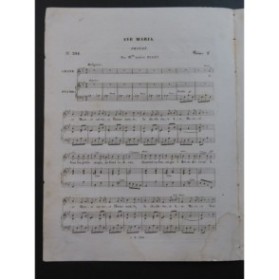 PUGET Loïsa Ave Maria Prière Chant Piano ca1830
