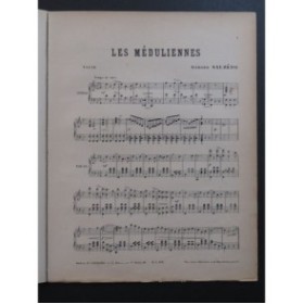 SALZÉDO Gérard Les Méduliennes Soulac Valse Piano XIXe