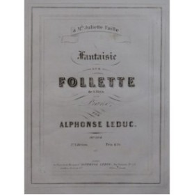 LEDUC Alphonse Follette Piano ca1850