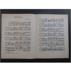 CHOPIN Frédéric Tristesse Piano 1941