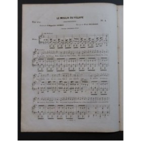 HENRION Paul Le Moulin du Village Chant Piano 1849