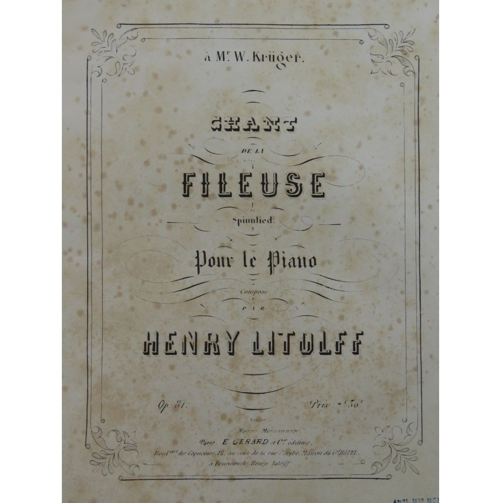 DEBUSSY Claude La Cathédrale engloutie Piano 1944