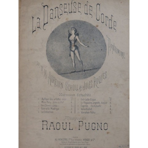 PUGNO Raoul La Danseuse de Corde No 4 Piano 1892