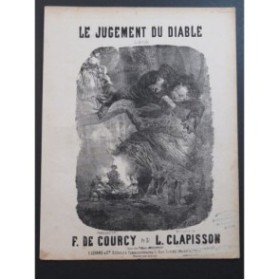CLAPISSON Louis Le Jugement du Diable Chant Piano ca1860