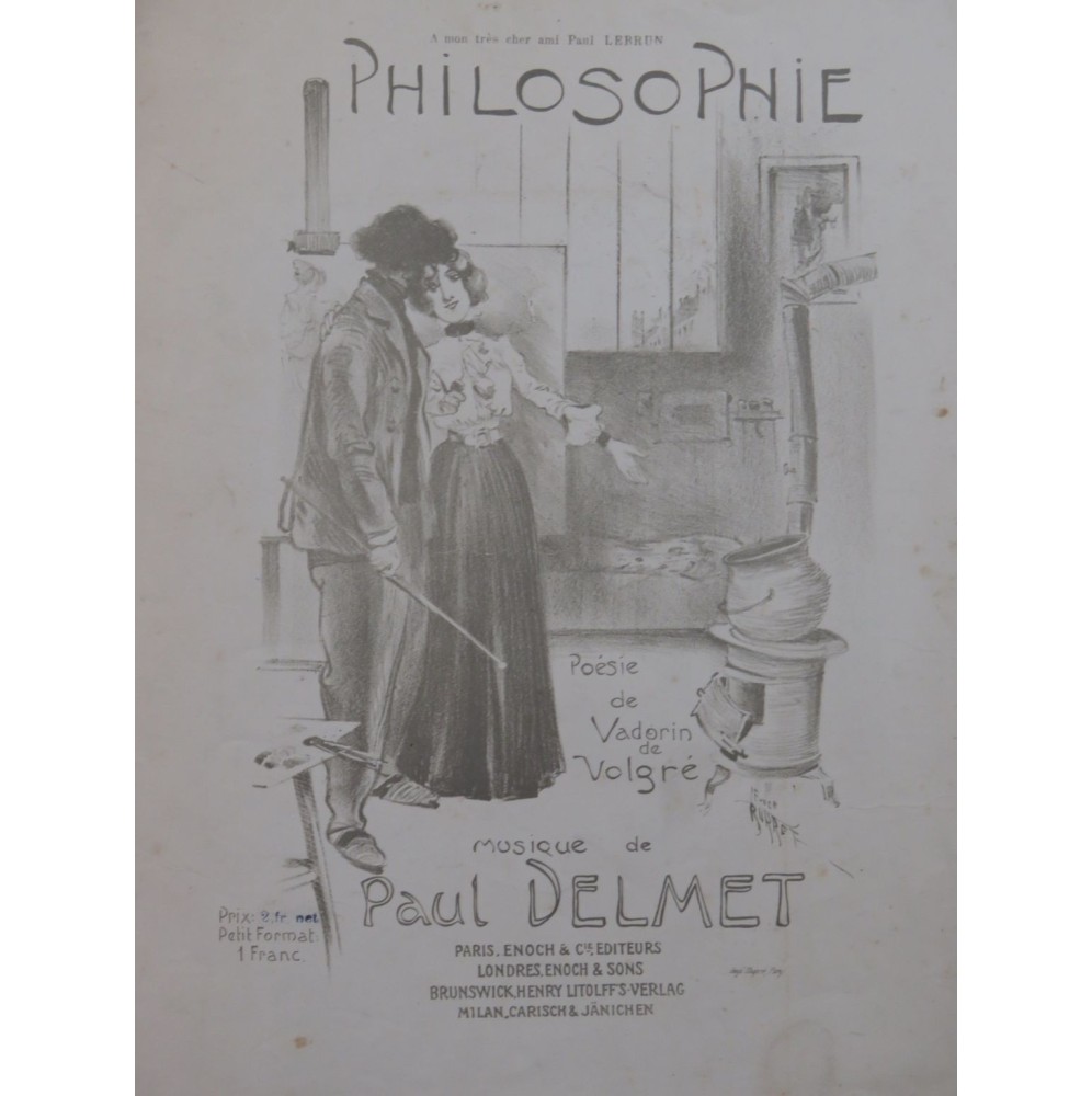 DELMET Paul Philosophie Chant Piano ca1901
