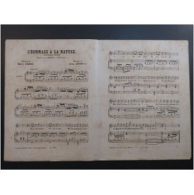 GUYON Alexandre L'hommage à la Nature Chant Piano ca1870