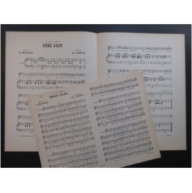 GUERIN Ch. Bébé dort Chant Piano ca1895
