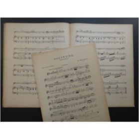 BEURÉE Maurice Solitude Violon Piano ca1920