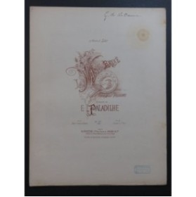PALADILHE E. Le Vase Brisé Chant Piano 1895