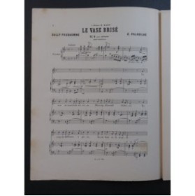 PALADILHE E. Le Vase Brisé Chant Piano 1895