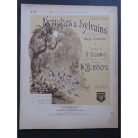 BEMBERG H. Nymphes et Sylvains Chant Piano 1892