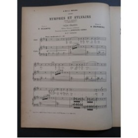 BEMBERG H. Nymphes et Sylvains Chant Piano 1892