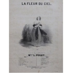 PUGET Loïsa La Fleur du Ciel Chant Piano 1842
