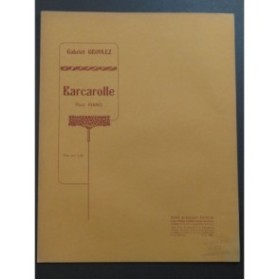 GROVLEZ Gabriel Barcarolle Piano