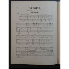 GOUNOD Charles Le Vallon Chant Piano ca1890