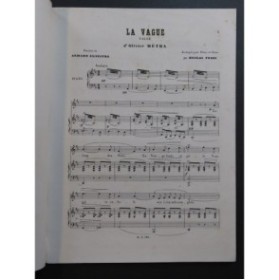 MÉTRA Olivier La Vague Chant Piano ca1877