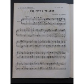 DE LAJARTE Théodore Un Fête à Trianon Piano 1885