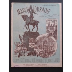 GANNE Louis Marche Lorraine Piano 1892